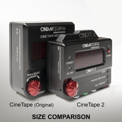 CineTape 2 next to CineTape Measure